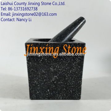 Wholesale Natural Stone Mortar and Pestle Black Granite Mortar and Pestle