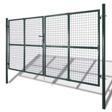 Swing Gate Double Gate Wicket Door Metal Mesh Fence Garden Gate 3D Mesh Cheap Easy Quick Installation