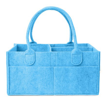 Hot Selling Durable Felt Diaper Tote Bag - Portable Baby Nursery Storage Caddy