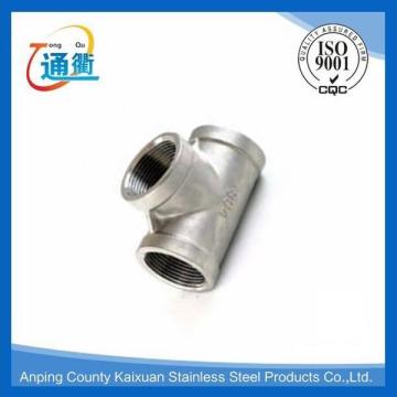 casting threaded sus 304 class 150 pipe fitting tee