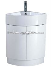 PVC White Corner bathroom vanity unit
