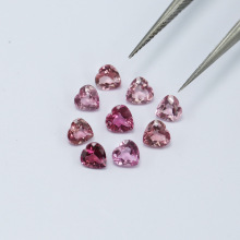 Natural Pink Tourmaline Heart Shaped Cut Pink Gemstones