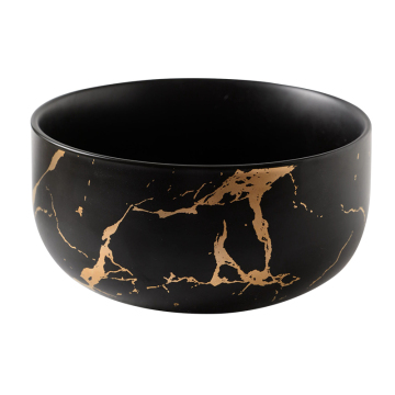 White Ceramic Candle Jar with Marble Effect