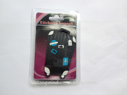 custom soft pvc travel luggage tag