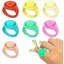 Anillos de dedo de silicona de Toy Fidget Spinner personalizado