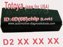 Toyota 4D 68 Auto Key Chip D2xxxx, Car Key Transponder Chip