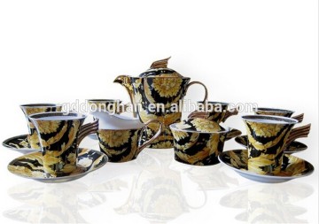 wholesale western style elegant ceramic coffee cup set