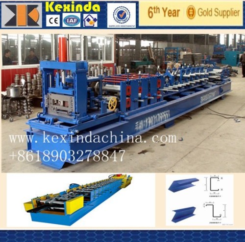 Interchangeable Industrial Machinery C Type Galvanized Steel Purlin Machine