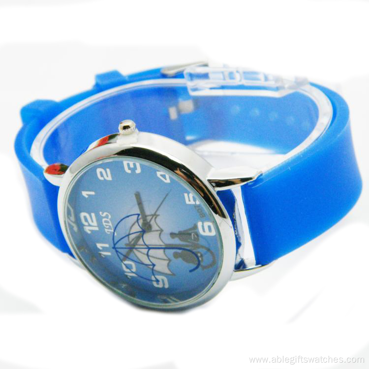 Fashion Young Lady Silicone Quartz Watch