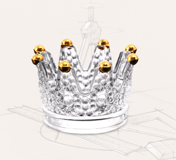 Creative crystal glass candle holder& Artware