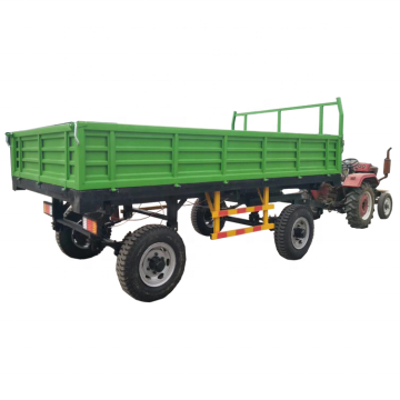 4 Wheel Agriculture Farm Trailers - Hydraulic Dump Tractor Trailers 3-10 Ton