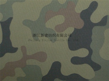 300D Polyester Camouflage Fabric with PU Coating