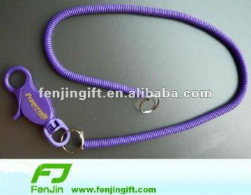 plastic spring lanyard