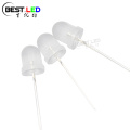 Lentille laiteuse LED bleue super brillante de 8 mm