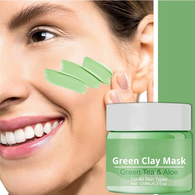 Private Custom Deep Cleansing Blackhead Remover Green Tea Facial Mud Mask