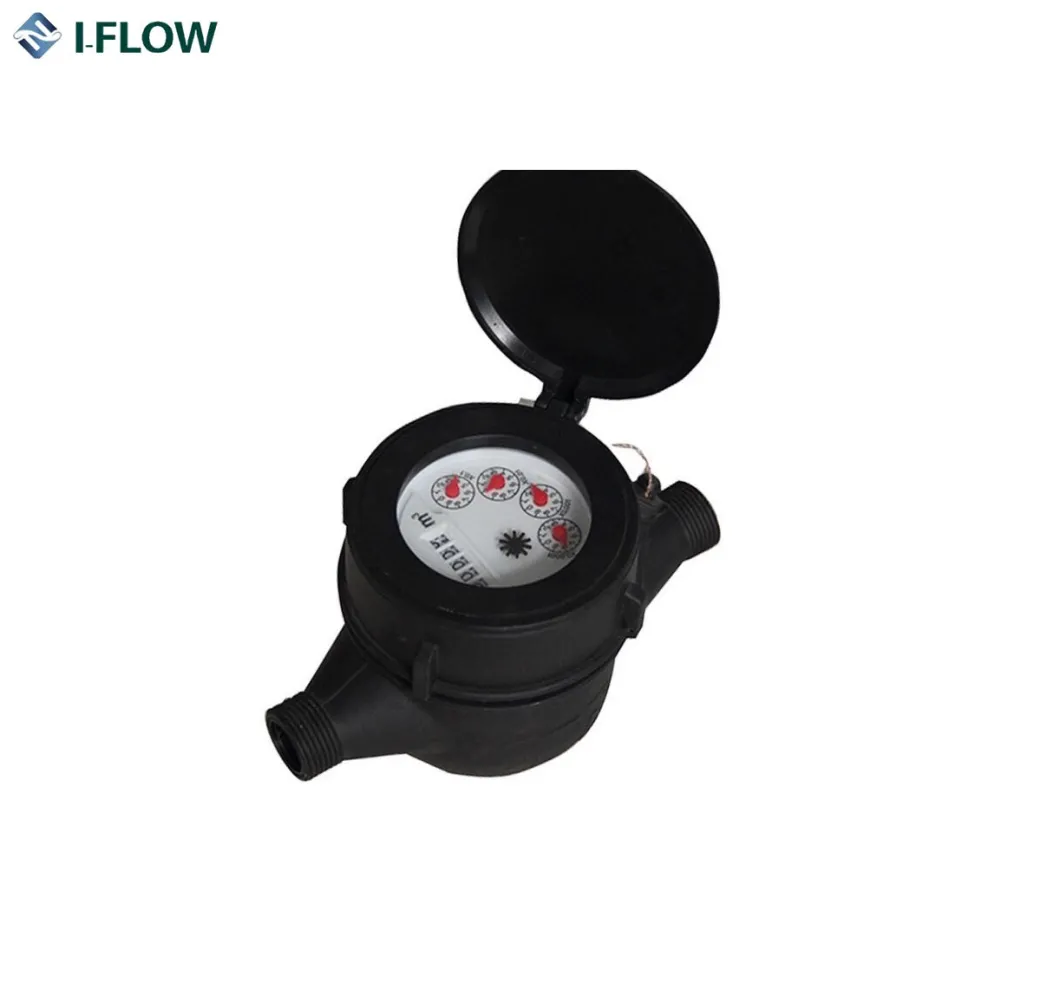 Plastic Body Multi Jet Dry Type Water Meter Remote Reading Available