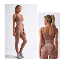 High Waist Two Pieces Athletic Wear Yoga Sets