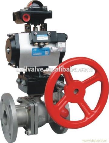 pneumatic flanged ball valve