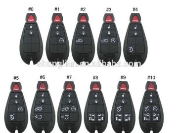 Top quality 0#~10#chrysler remote key case& chrysler smart key&chrysler key blank