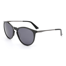 Chic Round Carbon Fiber Sunglasses Model