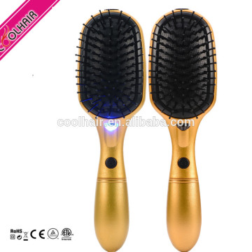 Ionic plastic bristle hair brush