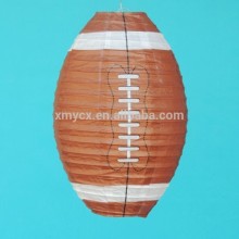 Sport lantern rugby shape modern paper lantern