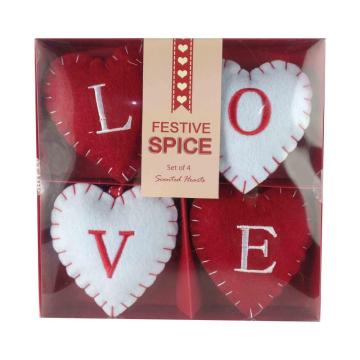 Valentine's day sweet heart shape hanging ornaments set