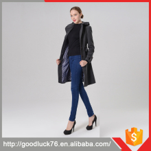 Classic Lady Elegant Long Woolen Jackets Women Winter Coats Fur Lined Coats