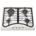 Burner Gas Hob 4 Burner argenteo costruito in Hob