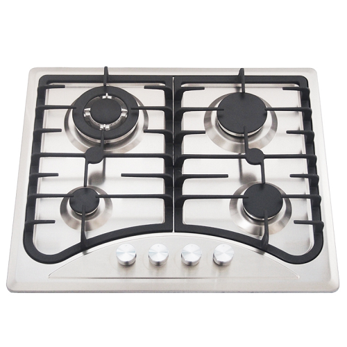 Gas Hob 4 Burner Silvery Built in Hob