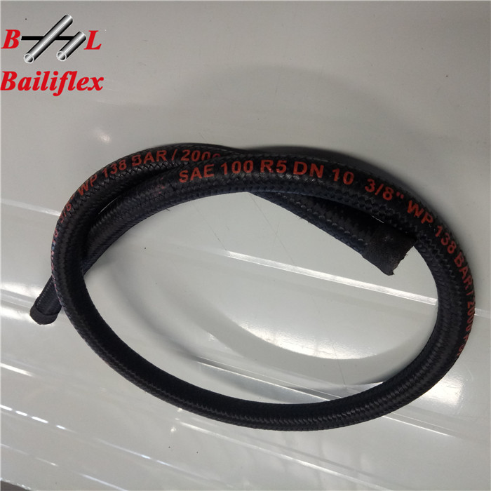 EN853 SAE R1R2 smooth cover hydraulic rubber hose