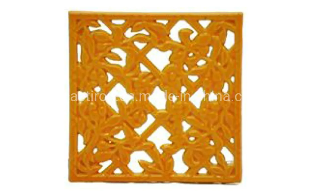 15.4*14cm Enamel Cast Iron Trivet OEM Production.