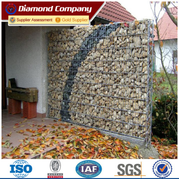 welded galvanized gabion baskets/welded gabion stone fence