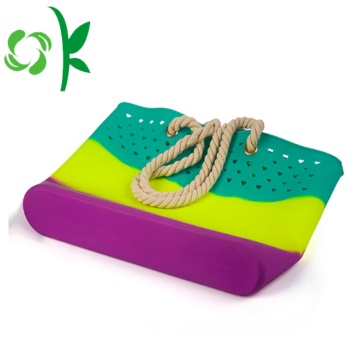 Best-selling Durale Silicone Beach Bag with Rope Handles