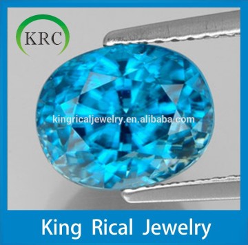 Blue cubic zirconia stone