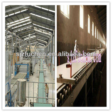 Waterproof plaster board manufacturing equipment