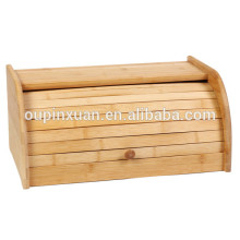 Food grade bamboo bread box,interlocking food storage box