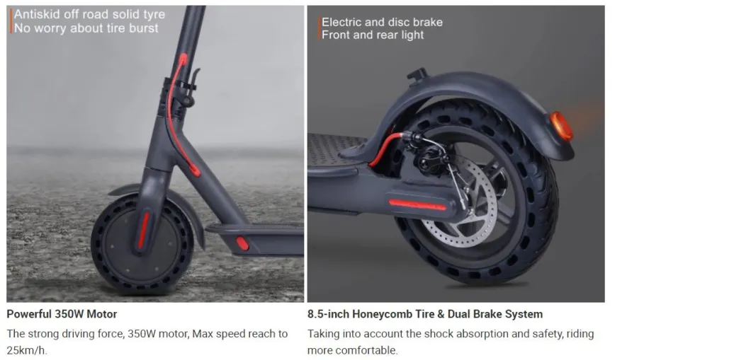 EU Warehouse 48V 350W Two Wheel Scooter/Cheap Foldable Samll Electric Scooter/Good Battery Self-Balancing Monopattino Elettrico