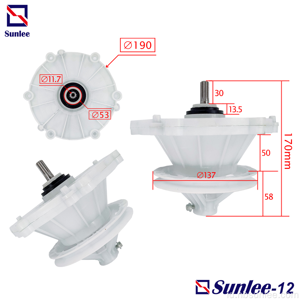 Mesin cuci LG 10 KG gearbox 11 poros gigi