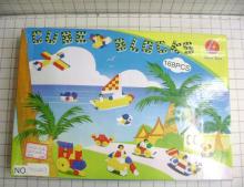 colored box blocks with vehicle