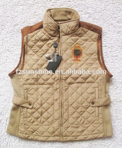 Custom Design Diamond Quilted Fashion Girl Waistcoat