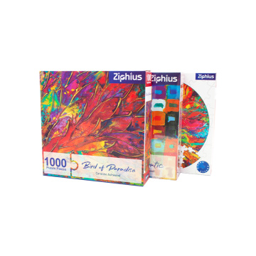 Ziphius Summer Peony puzzle puzzle per adulti e bambini 8+ dipinto astratto