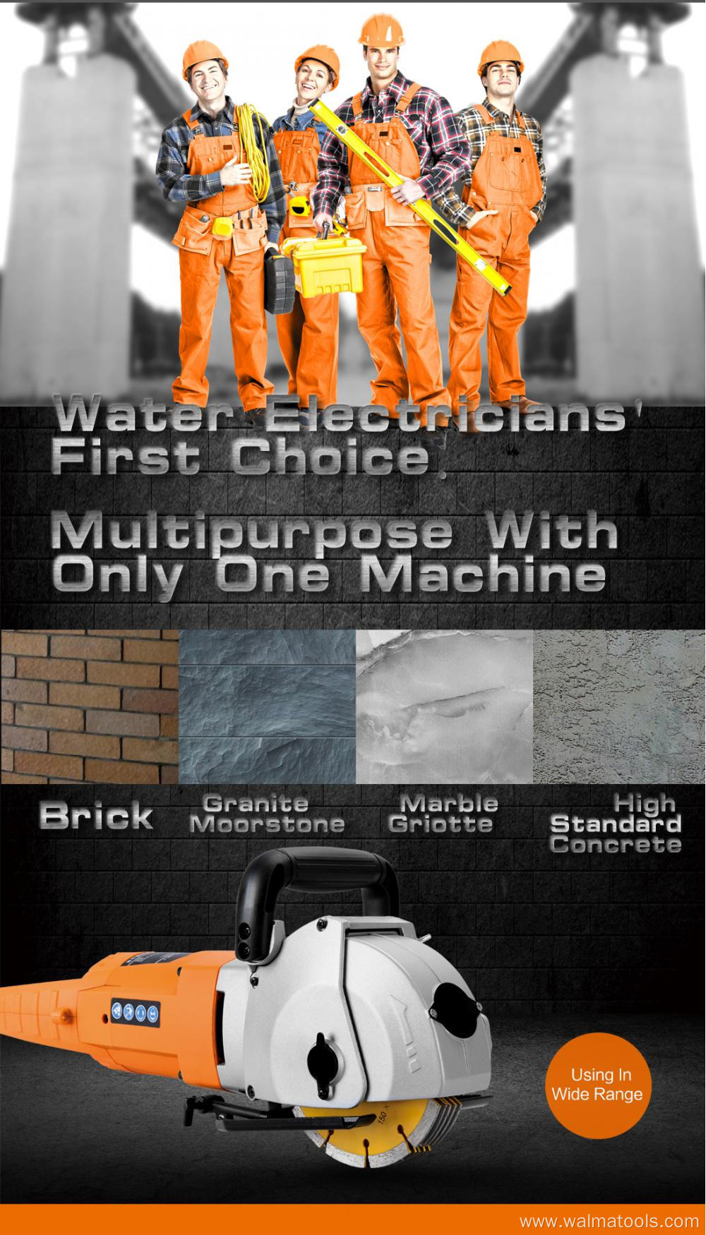 Wall chaser machine