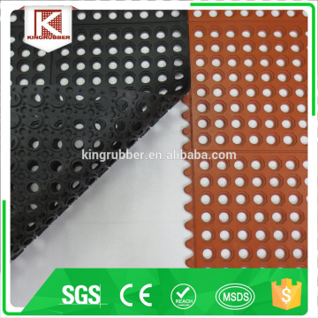 rubber grill mat with holes open-cell mat
