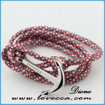 Men braided rope bracelet anchor bracelet men rope bracelet jewelry