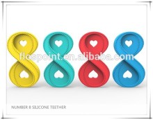 Number 8 Shape Gummy Stick Baby Gum Massagers