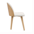 Restaurant Upholstered Nordic Elegant Dinning Wood Chair