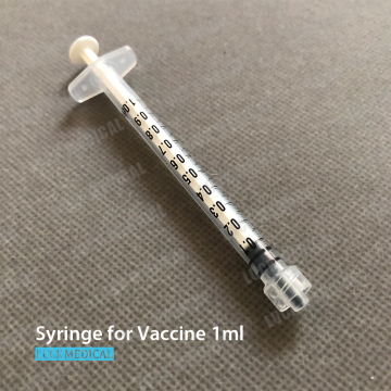 Syringe Luer Lock Without Needle for Vaccine Injection