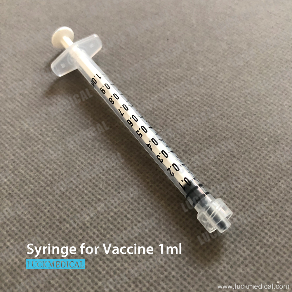 Syringe Luer Lock Without Needle for Vaccine Injection