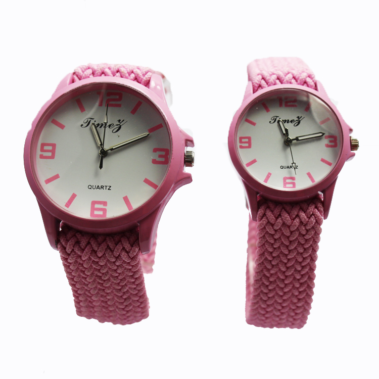 2016 New Style Girls Weave Wristband Quartz Watches